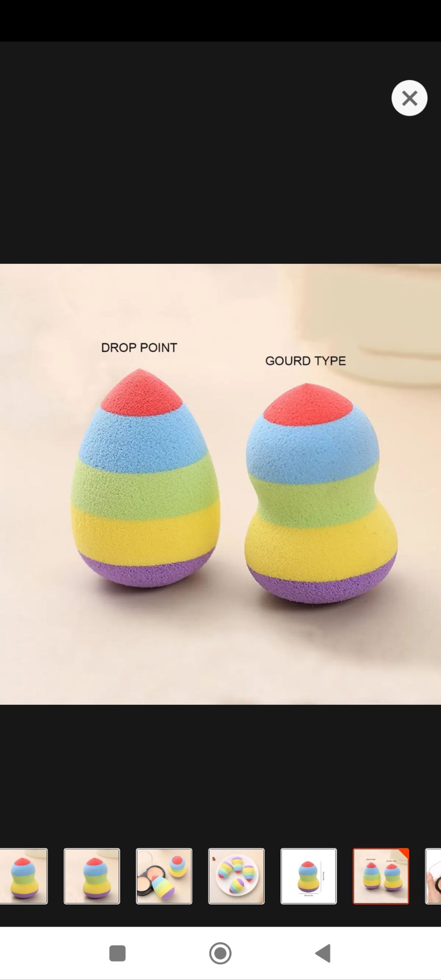 Makeup Blender Puff - Blender Sponge - Multicolor - Image 3