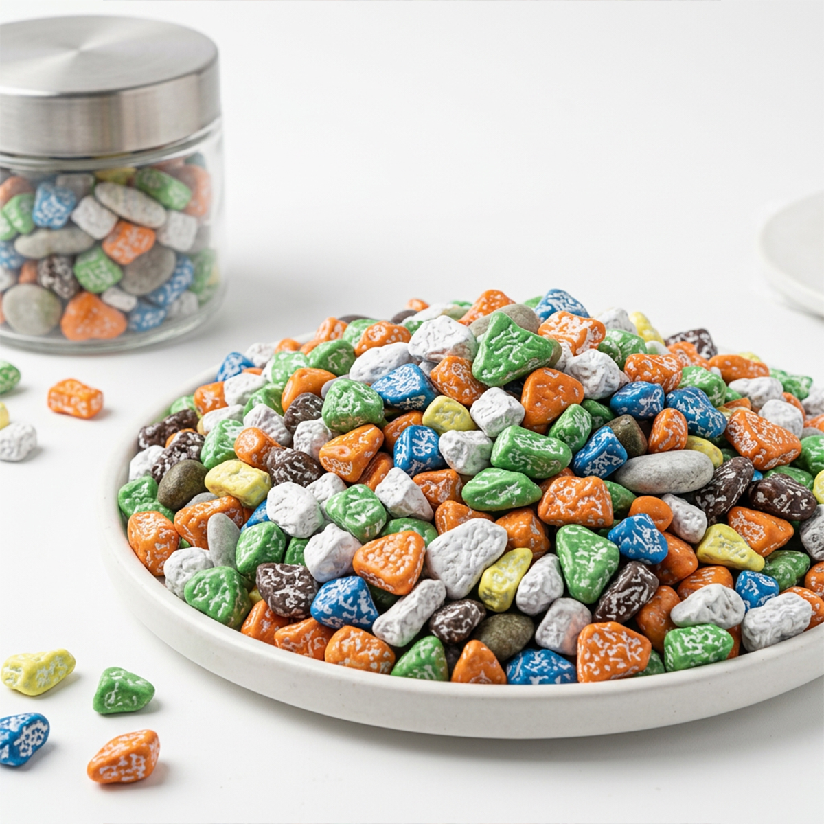 Every Season Stone Shape Milky Dark Imported Tasty Marble Chocolate Assorted Sweet Snack Dessert Treat Box