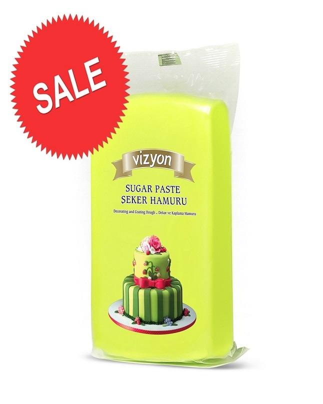 Light Green Color Sugar Paste-Fondant- Ready To Use - 1Kg