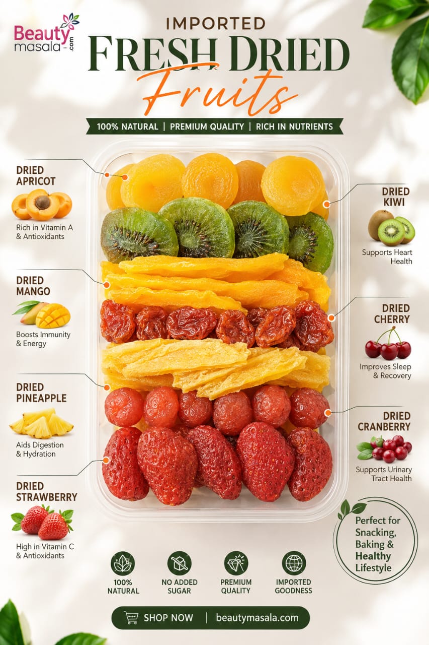 Imported Dry Fruits Melon Kiwi Banana Pineapple mix Jujube Mixed 500gm