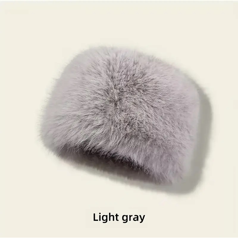 Festive Women's Fluffy Faux Fur Bucket Hat - Lightweight, Non-Elastic, and Perfect for Winter - Image 6
