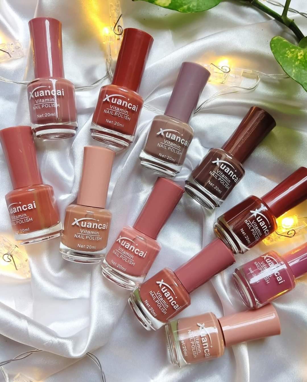 Nude Best Quality Permanent Nail Polish Light Colors Pack of 6