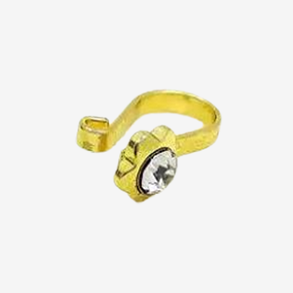 Adjustable thin nose pin elegant nostril body jewellery. - Image 3