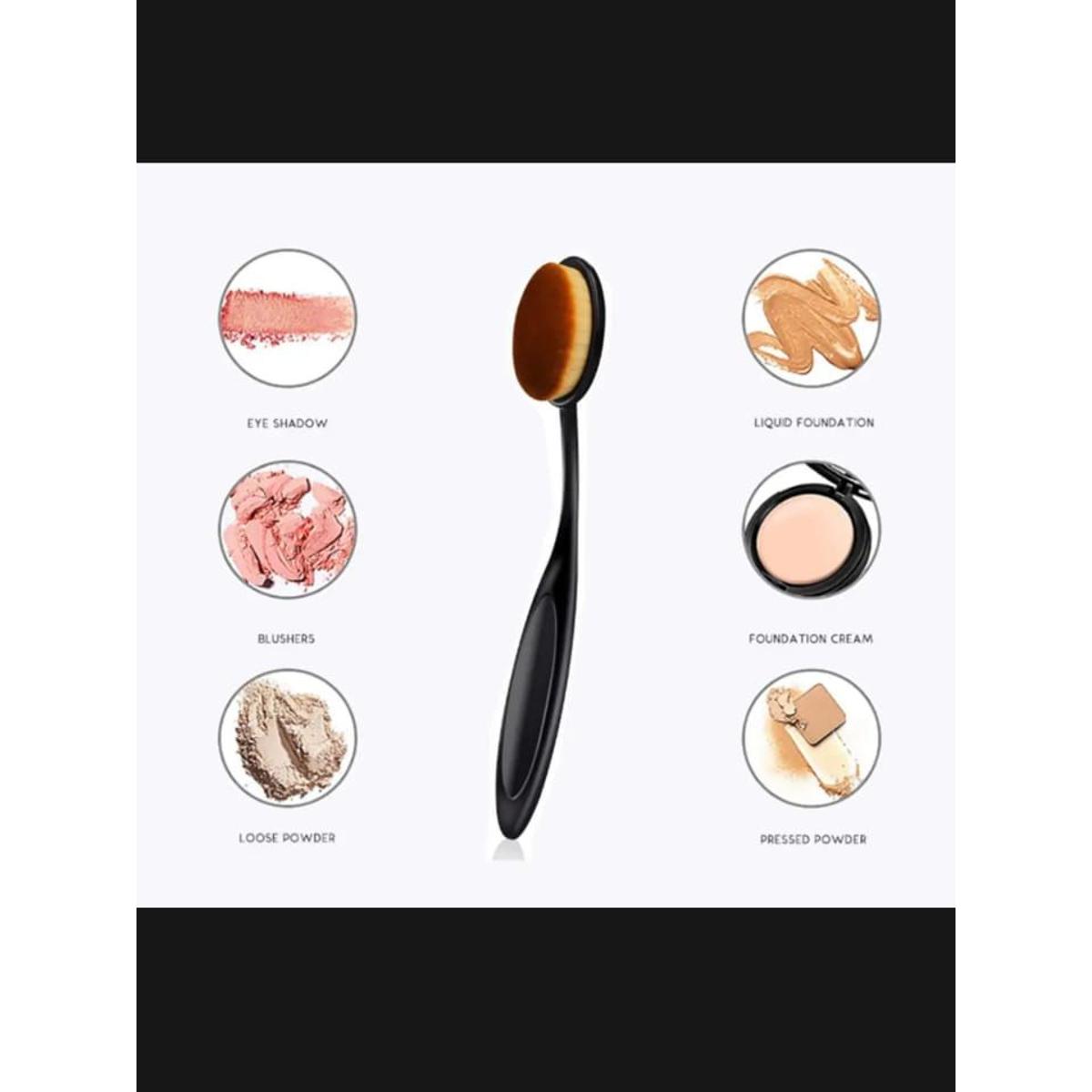 Oval Blending Brush - Black & Brown - Image 2