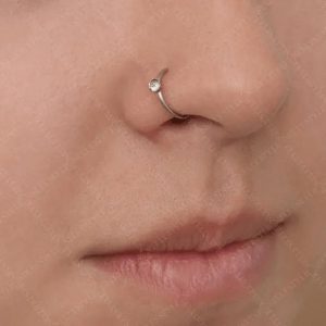 Shiny Stone Antique Nose ring For Women