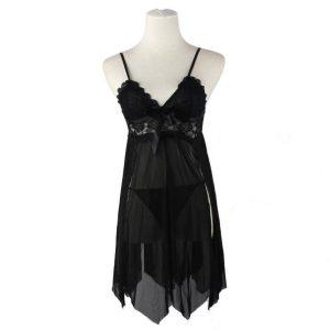 Short Nighty For Girls Floral Lace lingerie sleepwear for Women