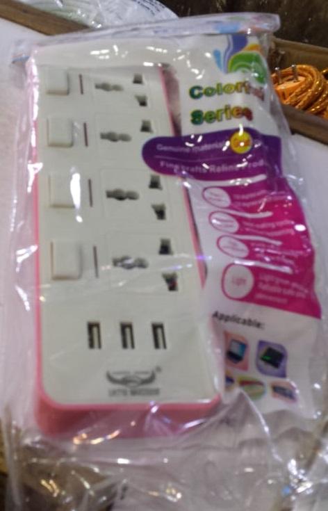 Power Extension 4 Sockets with 3 USB Socket - Image 2