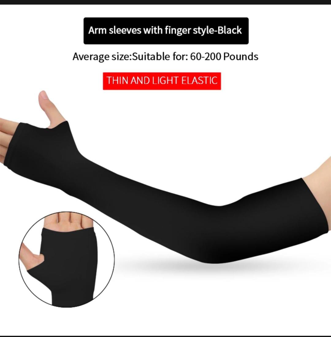 Ice Silk Sleeve Sunscreen Cuff Arm Uv Sun Protect AntiSlip Summer Outdoor Riding Sunlight