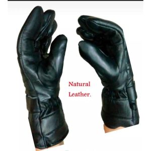 Black Sheep Leather Biker Gloves for Men Leather Motor bike winter gloves Black Leather warm winter gloves Motor bike winter gloves Black