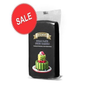 Black Sugar Paste-Fondant- Ready To Use - 1Kg