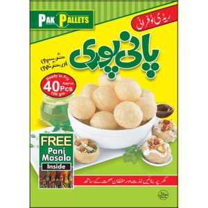Pani Puri, Ready to fry Pani Puri, Spicy Gol Gappay, Homemade pani puris, Gol gappay with free pani masala, single box has almost 40 pallets
