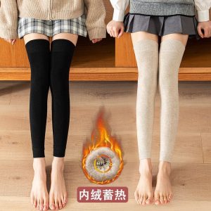 Women Winter Leg warmers Lolita Knitted Outdoor Party Knee High Long Socks Warm Boot Foot Cover Arm Leg Warmer Ladies Cuffs