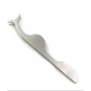 Eyelashes Eyebrow Stainless Auxiliary Tweezers Clip