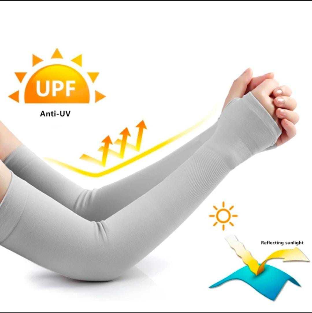 Ice Silk Sleeve Sunscreen Cuff Arm Uv Sun Protect AntiSlip Summer Outdoor Riding Sunlight - Image 2