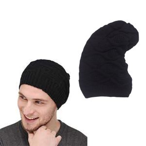 Gajraj Knitted Beanie Cap for Men & Women | Winter cap | Winter collection | Black color