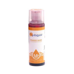 Vibgyor Orange Base Liquid Gel Food Colour 110ml