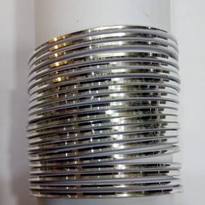 Plain Metal Bangles Silver Color - 24 .Bangles