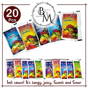 20 Pcs Tamil Imli Sauce 20g - Tangy, Sweet & Sour Fruit Condiment