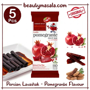 5 Pcs Pomegranate Flavour - Torshi Sevan Original Persian Lavashak Sheets