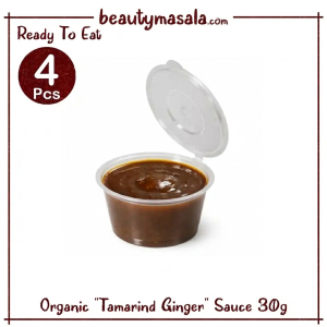 4 Pcs Set - Organic Lavashak Tamarind Ginger Sauce 30g | Imli & Adrak Chutney Paste